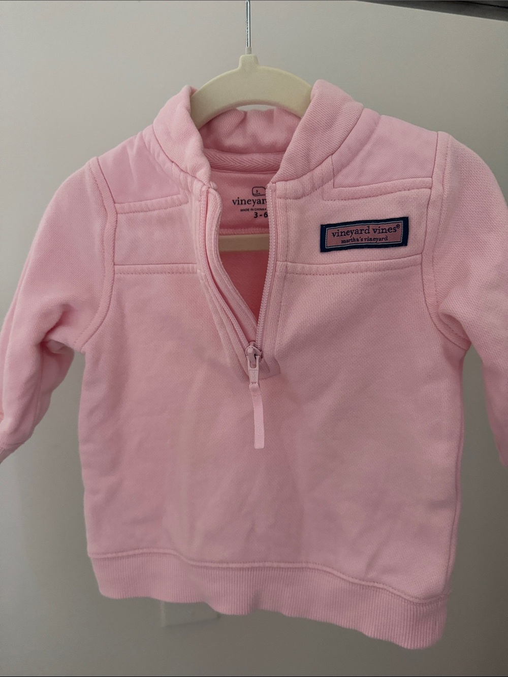 Vineyard Vines Light Pink Half-Zip Pullover